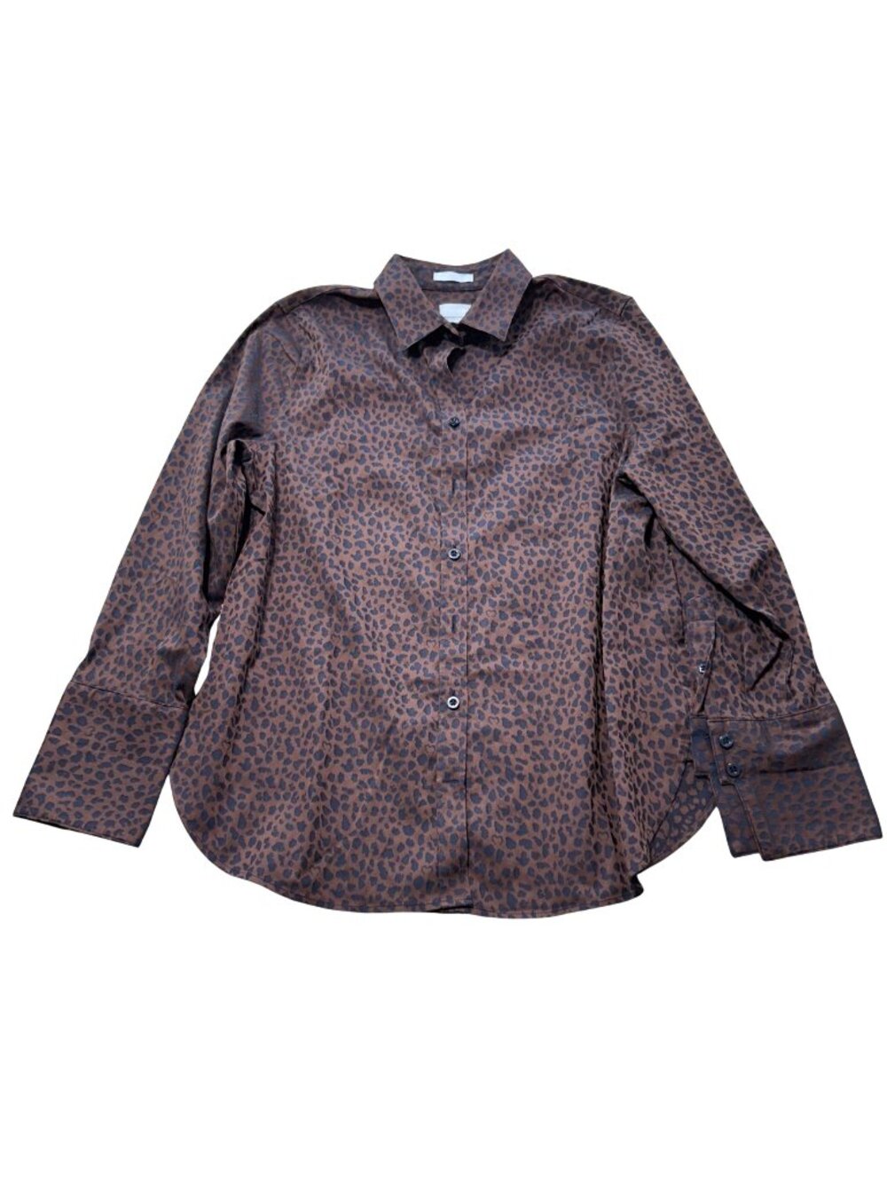 Chico's Women's Sz Small No-Iron Button-Down Long Sleeve Shirt
